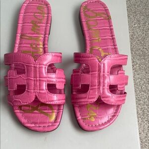 Sam Edelman pink Slide Sandals